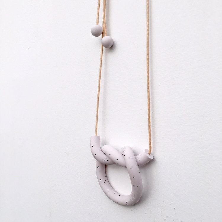 Grey Overhand Necklace