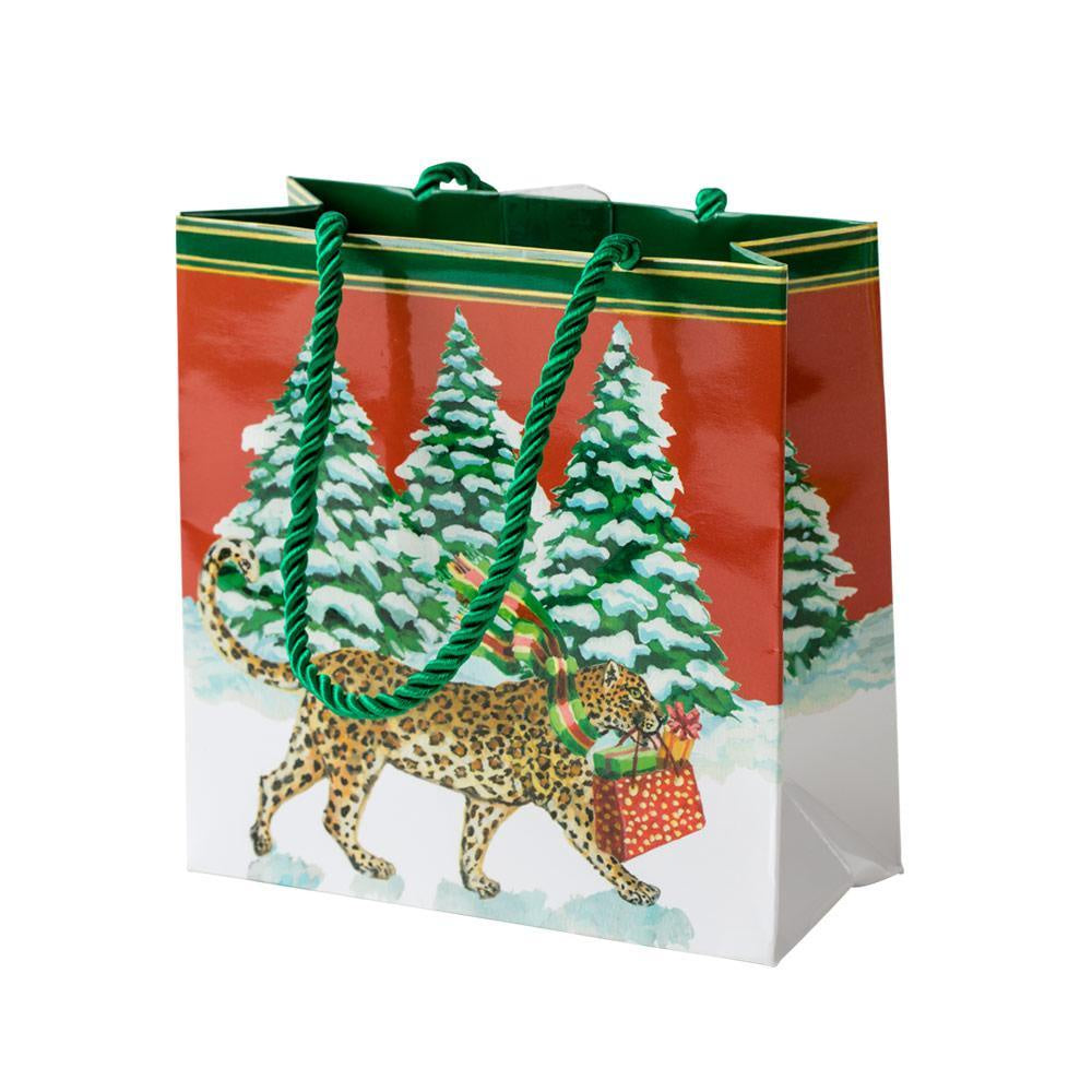 Christmas Leopards Small Gift Bag