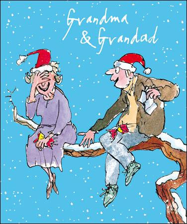 Grandparents Up A Tree Christmas Card
