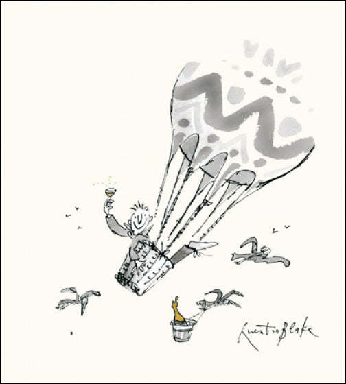 Hot Air Balloon Quentin Blake Card