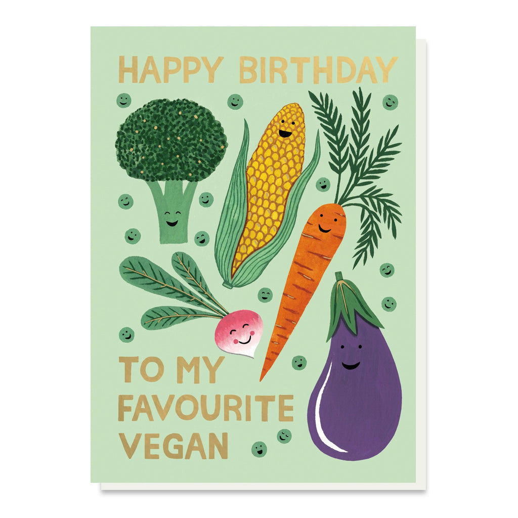 Happy Birthday To My Favourite Vegan Card