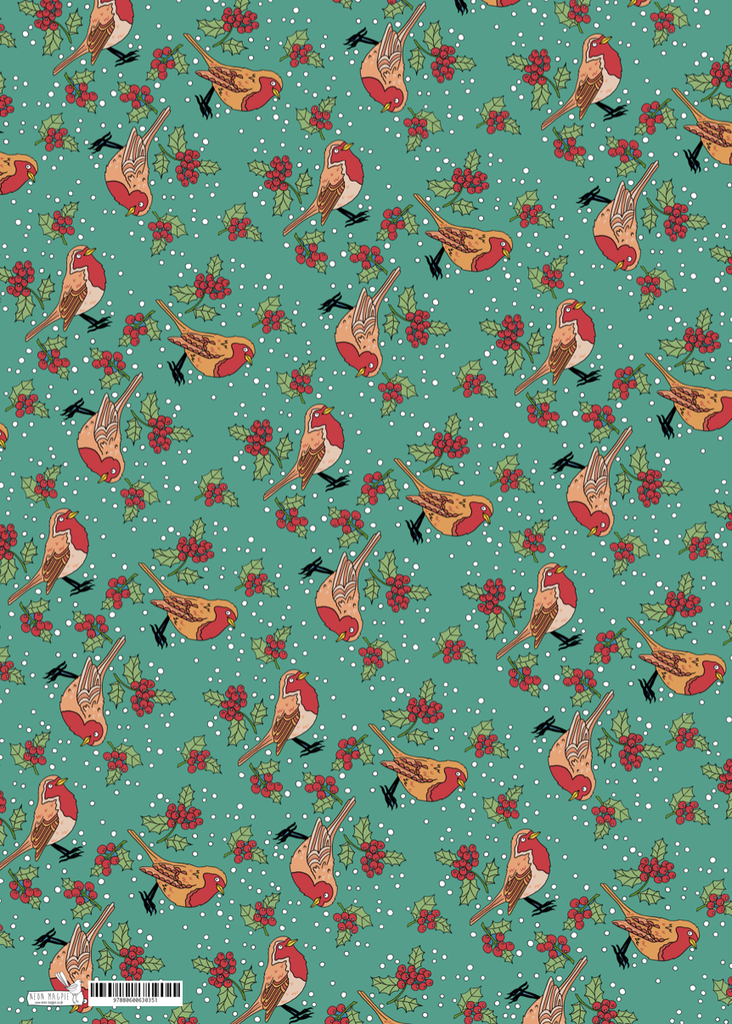 Christmas Robin Sheet Wrap