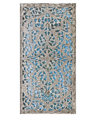 2018 Slim Week-at-a-Time Maya Blue Diary