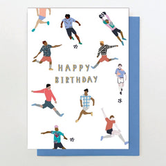 Happy Birthday Footballers Card