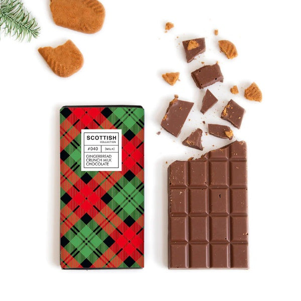 Gingerbread Crunch Milk Chocolate Bar 100g