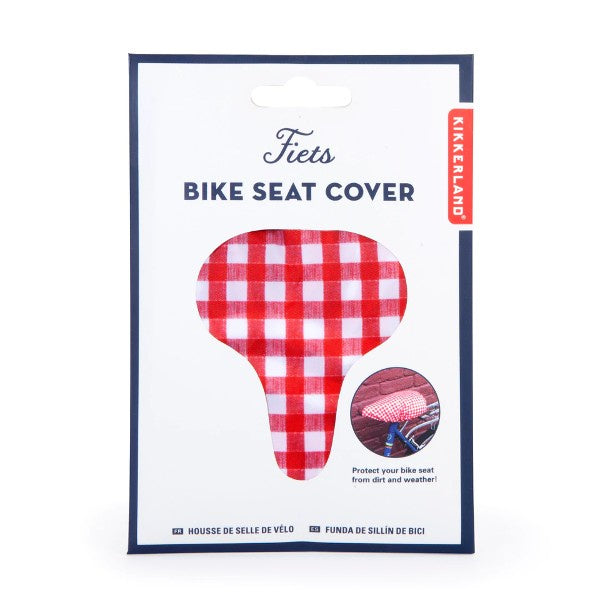 Gingham Bike Seat Cover