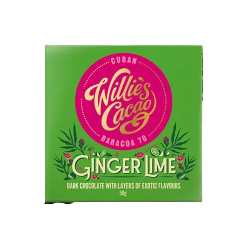70% Dark Chocolate with Ginger and Lime