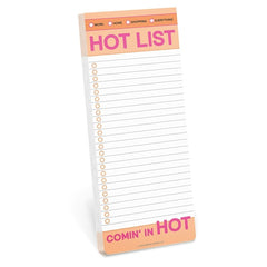 Hot List Make-a-List Notepad