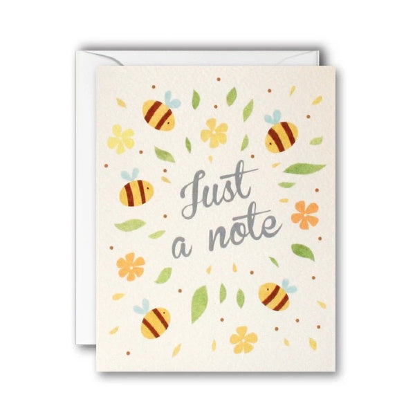 Bees Just A Note Pack of 5 Cards
