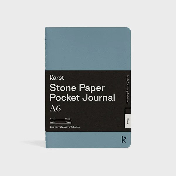 Karst A6 Blank Pocket Journal Glacier