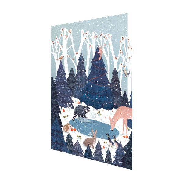 Magical Pond Laser Cut Card