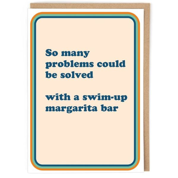 Swim-up Margarita Bar Card