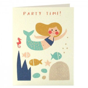 Mermaid Invitation Pack of 5 Cards