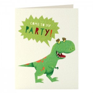 Dinosaur Invitation Pack of 5 Cards