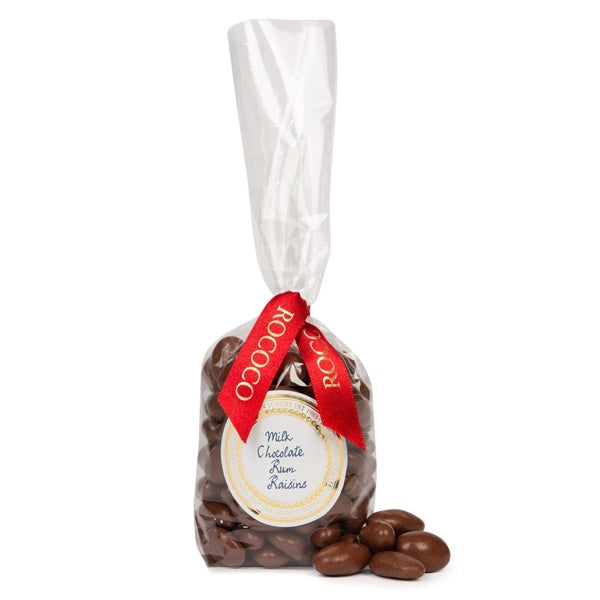 Milk Chocolate Rum Raisin Chocolate Nibbles 200g Bag