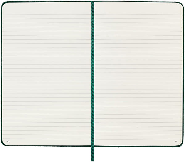 Moleskine Large Ruled Green Velvet Notebook Paper Tiger