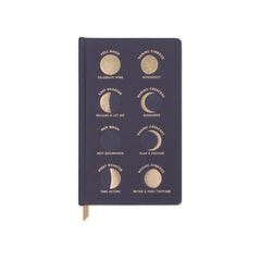 Moon Phases Cloth Ruled Notebook