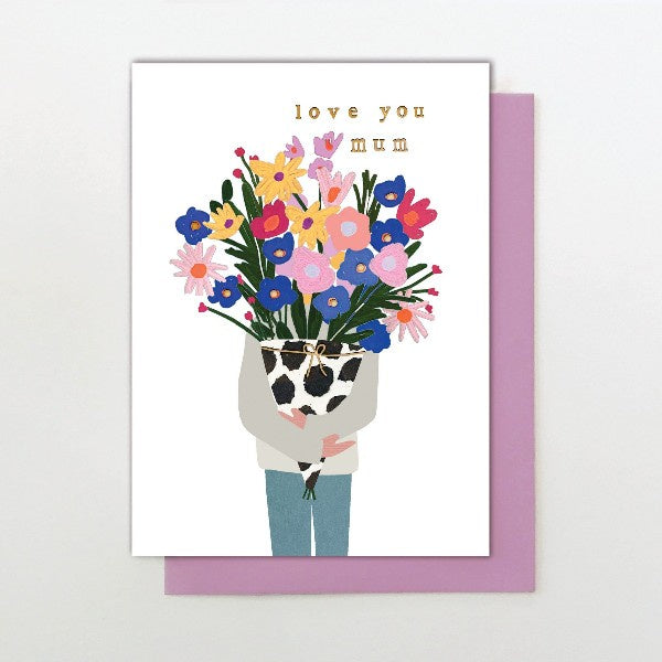 Love You Mum Bouquet Card