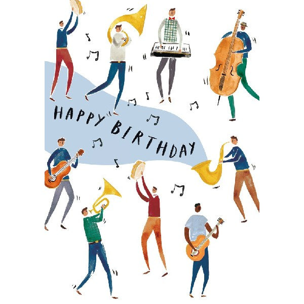 Happy Birthday Musicians Card - Paper Tiger