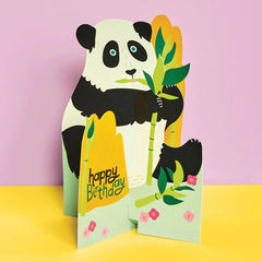 Panda Fold-Out Birthday Card