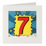 Age 7 Shakies Birthday Card