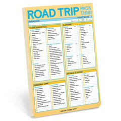 Road Trip List Pad