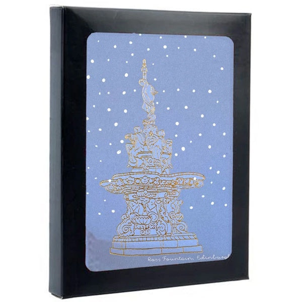 Gold Ross Fountain Box of Cards