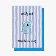 Koala Enamel Pin Father's Day Card