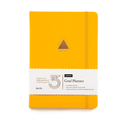 Sunshine Yellow Power of 3 A5 Undated Goal Planner