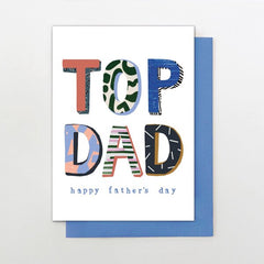 Top Dad Happy Fathers Day Card