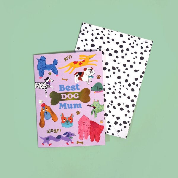Best Dog Mum Mother's Day Card