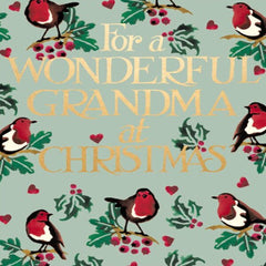 Emma Bridgewater Wonderful Grandma Christmas Card