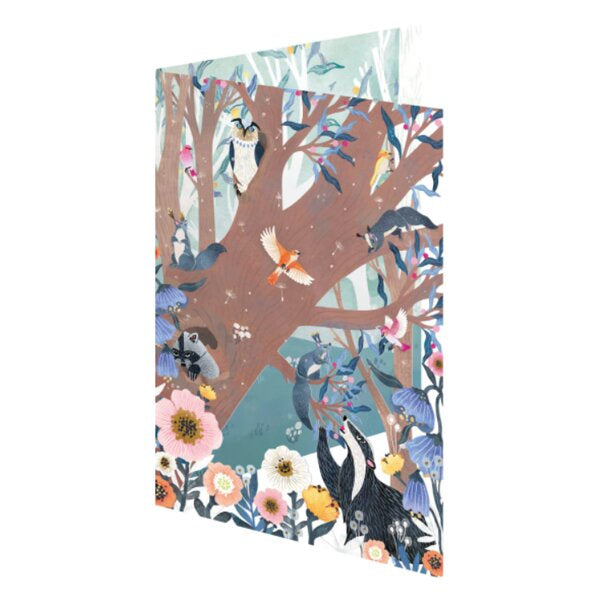 Hollow Tree By Day Christmas Card