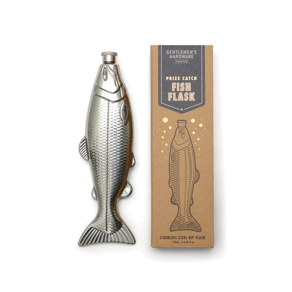 Fish 130ml Hip Flask - 'Prize Catch'