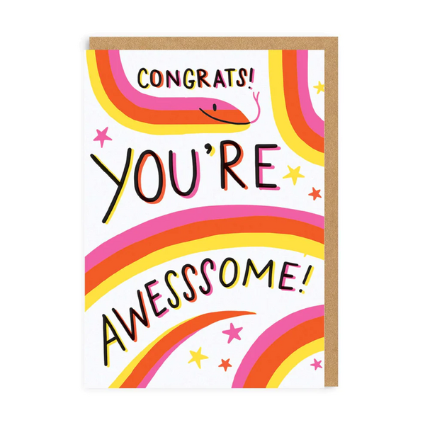 Congrats You're Awesssome Card