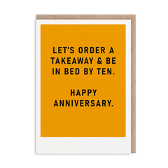 In Bed By Ten Anniversary Card