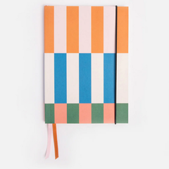 Multi Stripe A5 Softcover Notebook