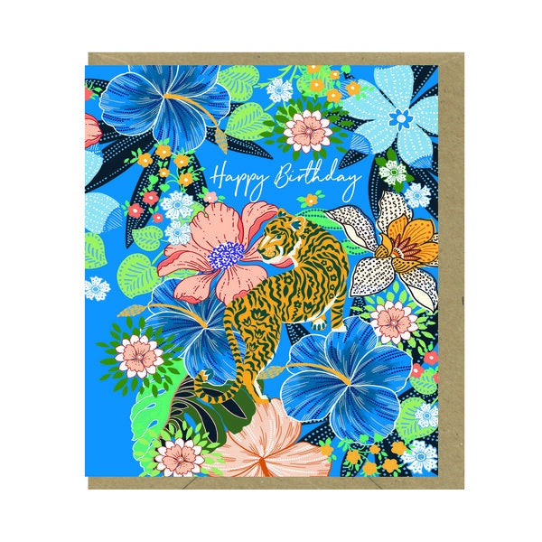 Tiger Happy Birthday Card