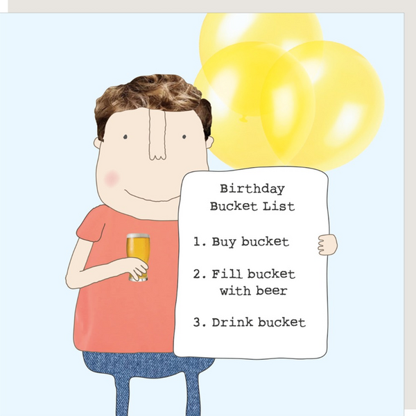 Birthday Bucket List Card