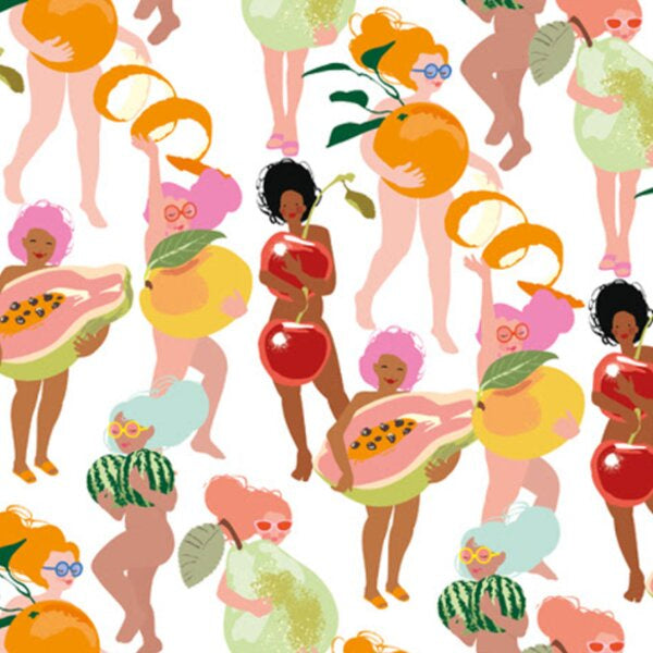 Ladies and Fruit Sheet Wrap