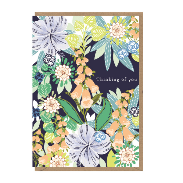 Floral Thinking Of You Card - Paper Tiger