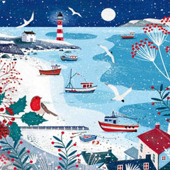 Snowy Harbour Pack of 5 Cards