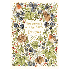 Merry Little Christmas Mice Card