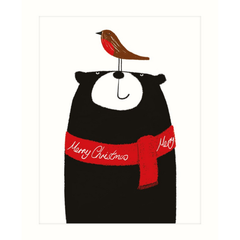 Bear & Robin Christmas Card