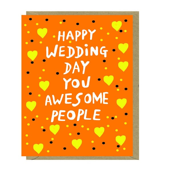 Wedding Awesome People Card