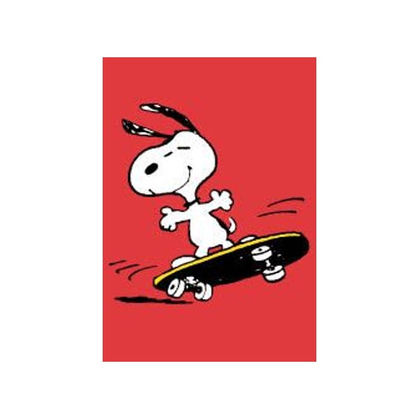 Skateboarding Snoopy Mini Card