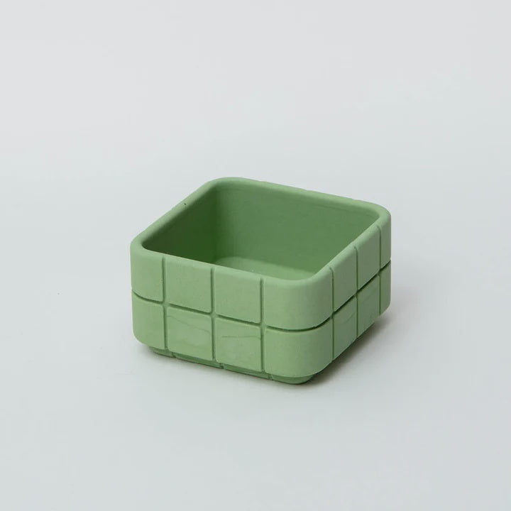 Tile Square Pot Palm Green