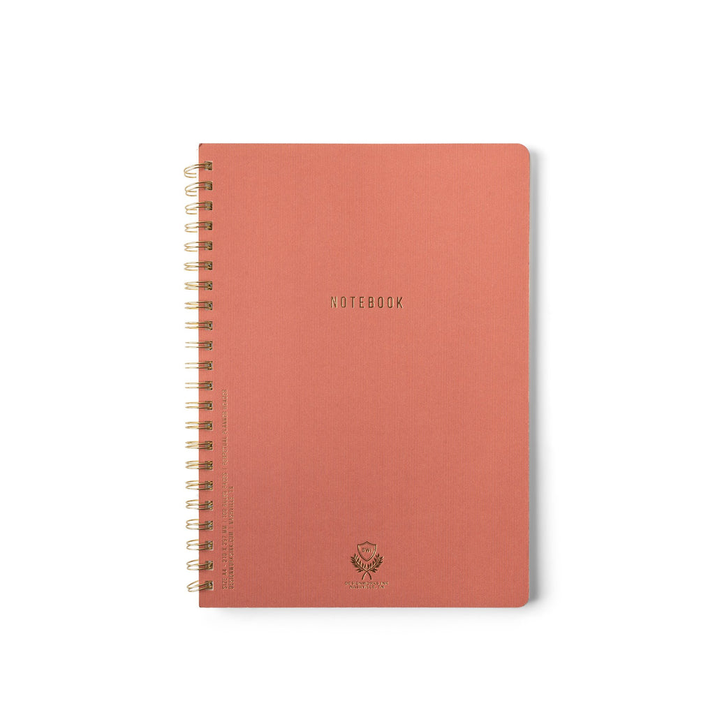Terracotta Wire Bound Notebook