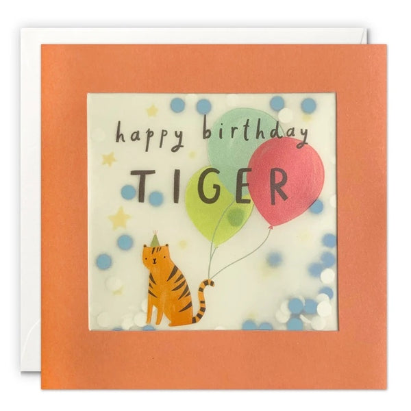 Birthday Tiger Shakies Card - Paper Tiger