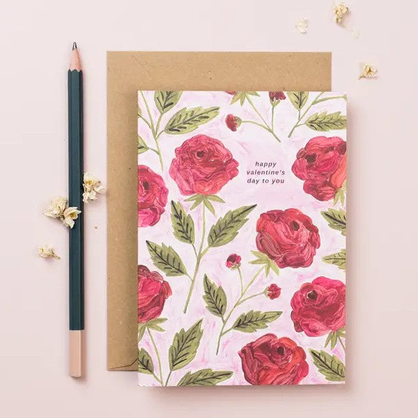 Valentine's Day Roses Card